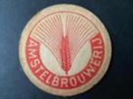 Amstelbier bierviltje jaren 50., Ophalen of Verzenden, Gebruikt, Viltje(s), Amstel