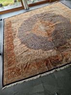 Uniek handgeknoopt tapijt uit Noord India +/- 5 x 5 meter, Ophalen, Crème, Zie foto's, Vierkant