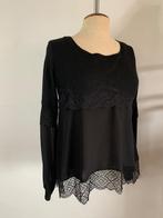Twinset Twin Set trui met kant zwart M/38, Kleding | Dames, Truien en Vesten, Maat 38/40 (M), Twinset, Zwart, Ophalen of Verzenden
