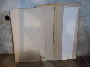 Bieden Gipsplaten 60cm div. restanten beschikbaar voor biedingen