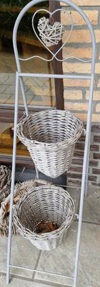 Dubbele mand, Tuin en Terras, Bloembakken en Plantenbakken, Ophalen, Rond, Minder dan 30 cm