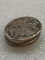 Zilver antiek pillendoosje pepermuntdoosje snuifdoosje, Ophalen of Verzenden
