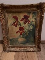 Oude botanische prent in sierlijst, 40x35 cm, Antiek en Kunst, Ophalen