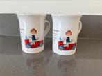 Douwe Egberts - Pluk van de Petteflet - 2 bekers/mokken ZGAN, Ophalen of Verzenden, Zo goed als nieuw, Overige stijlen, Kop(pen) en/of Schotel(s)