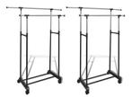 2x Kledingrek opbergrek kledingstang rolbaar GRATIS BEZORGD!, Verzenden, Met wielen, Nieuw