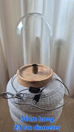 Mooie Tafel Lamp met Glazen Stolp, Ophalen, Zo goed als nieuw, Modern, Minder dan 50 cm