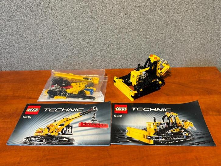 Lego 9391- Technic 2in1- Crawler Crane, Kinderen en Baby's, Speelgoed | Duplo en Lego, Gebruikt, Lego, Complete set, Ophalen of Verzenden