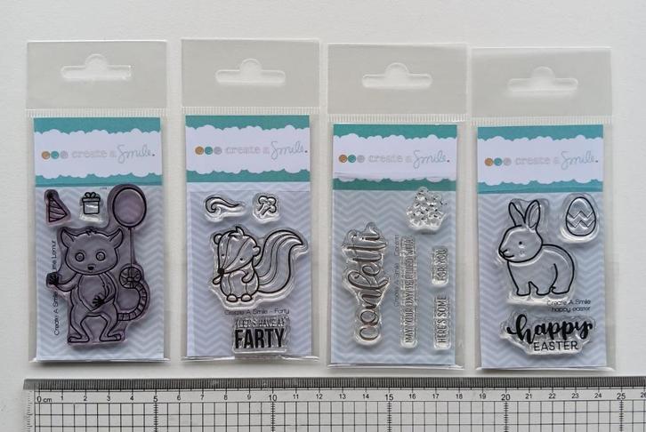 Stempels en stencils Create a Smile, Hobby en Vrije tijd, Stempelen, Gebruikt, Clearstamp, Ophalen of Verzenden