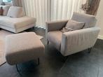 Fauteuil met hoocker, Ophalen, 75 tot 100 cm, Zo goed als nieuw, 75 tot 100 cm