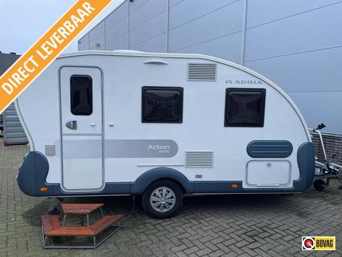 Adria Action 391 PD 2021 OA INCL ATOMA LUIFEL, Caravans en Kamperen, Caravans, Bedrijf, tot en met 2, Adria