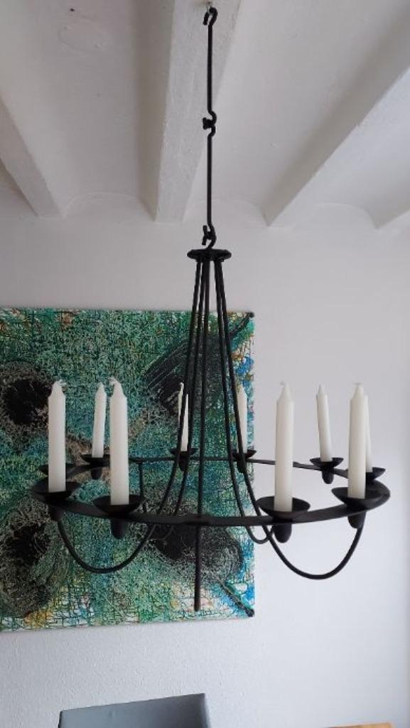 Ikea Kroonluchter kaarsen, Huis en Inrichting, Lampen | Kroonluchters, Zo goed als nieuw, Metaal, Ophalen