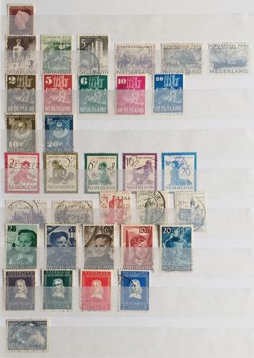 POSTZEGELS NEDERLAND 1950-1960 GESTEMPELD beschikbaar voor biedingen