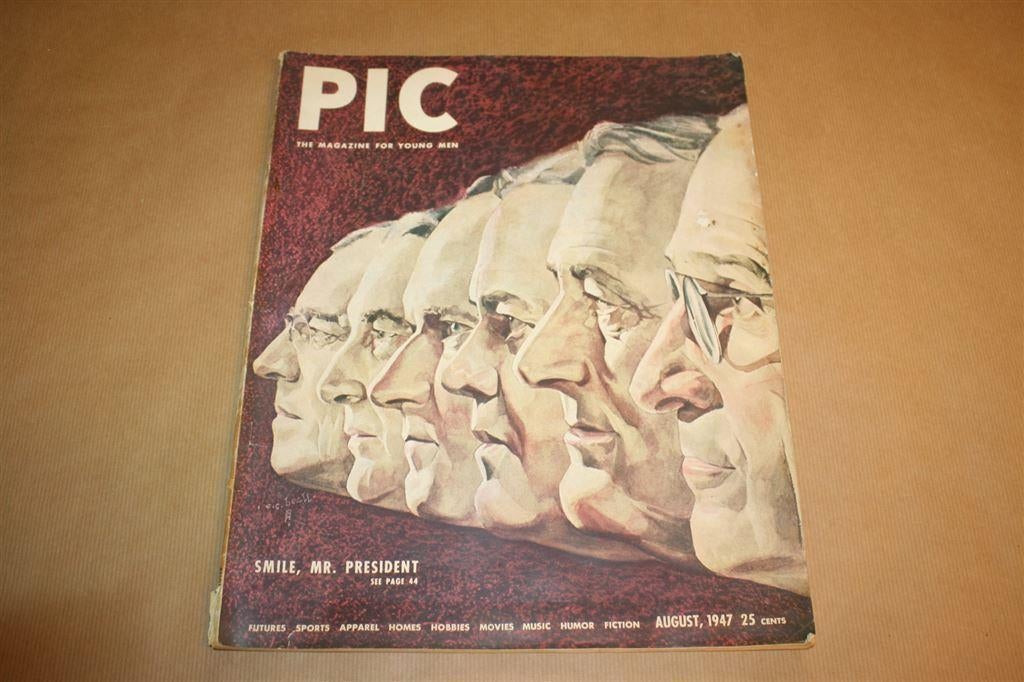 Vintage magazine - PIC Magazine for young men - 1947 !!, Ophalen of Verzenden, 1940 tot 1960, Knipsel(s)