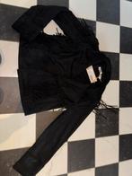 Niruw Esqualo suedine western jasje 42, Kleding | Dames, Zwart, Maat 42/44 (L), Nieuw, Ophalen of Verzenden