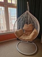 Egg chair hangstoel incl. standaard, Huis en Inrichting, Stoelen, Ophalen, Kunststof, Gebruikt, Wit