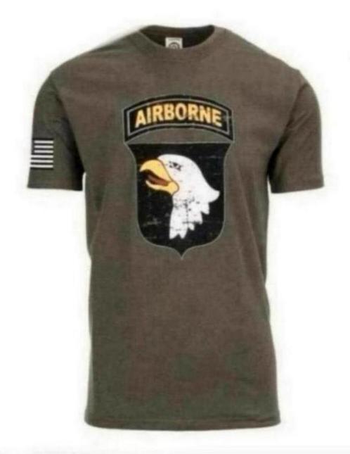 Foster WWII Series 101st Airborne Shirt USA, man, rocker, Kleding | Heren, T-shirts, Nieuw, Overige maten, Groen, Ophalen of Verzenden