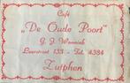 Zutphen  "Cafe De Oude Poort"     (Gelderland), Ophalen of Verzenden