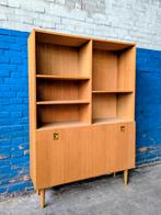 Vintage lichte houten wandkast, Denemarken 1960s, Ophalen, Gebruikt, Minder dan 150 cm, Minder dan 100 cm