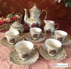 Oud mokka servies set koffie / theeservies porselein dresden, Antiek en Kunst, Antiek | Servies compleet, Ophalen of Verzenden