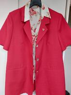rood jasje, korte mouw, mt.44, Lady Ann Fashion,lengte 83 cm, Lady Ann Fashion, Maat 42/44 (L), Ophalen of Verzenden, Jasje