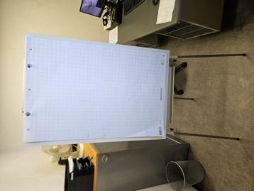 Flipover met veel nieuwe vellen papier beschikbaar voor biedingen