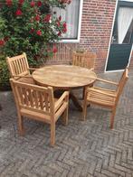 Teakhouten terras meubelen., Ophalen of Verzenden, Nieuw