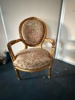 Koninklijke stoel met engelse medaillonstof, Ophalen