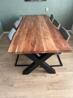 Mango hout eetkamertafel incl. stoelen, Huis en Inrichting, Tafels | Eettafels, Ophalen, 100 tot 150 cm, 50 tot 100 cm, Vijf personen of meer