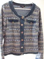 yest kort vest, maat m, in denimkleuren, in goede staat, Kleding | Dames, Truien en Vesten, Maat 38/40 (M), Blauw, Ophalen of Verzenden