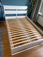 Wit ikea bed 140x200, Huis en Inrichting, Slaapkamer | Bedden, Ophalen, Wit, Tweepersoons, 140 cm
