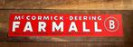 FARMALL B  o reclamebord +--50x10cm, Ophalen of Verzenden, Zo goed als nieuw, Auto's