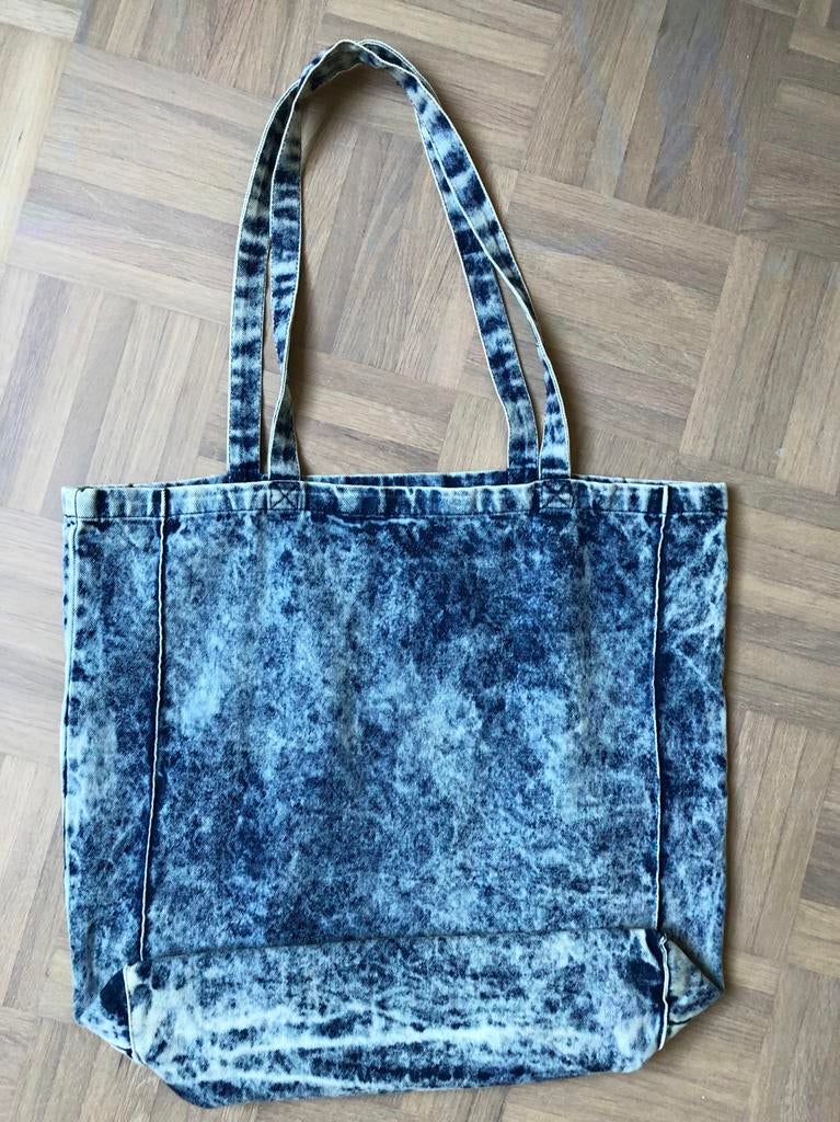 Blauwe Denimlook Totebag - (NIEUW), Sieraden, Tassen en Uiterlijk, Tassen | Damestassen, Ophalen of Verzenden, Nieuw, Blauw, Shopper