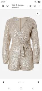 wal g jumpsuit kort glitter, Ophalen, Wal G, Beige, Nieuw