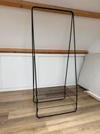 Kledingrek zwart metaal 170 hoog en 70 breed, Ophalen, Gebruikt