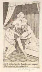 Martin Erich Philipp (1887-1978) Ets 'Erotische scène' 1922, Antiek en Kunst, Kunst | Etsen en Gravures, Ophalen of Verzenden