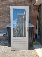 TEAB hardhouten binnen of buitendeur, Doe-het-zelf en Verbouw, Deuren en Horren, Ophalen, Gebruikt, 80 tot 100 cm, Buitendeur