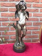 antiek bronzen beeld, Amor, het liefdesgodje, Ophalen of Verzenden