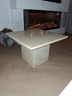 Travertin salontafel zware kwaliteit 60x60x40, Huis en Inrichting, Tafels | Salontafels, 100 tot 150 cm, Zo goed als nieuw, Minder dan 50 cm