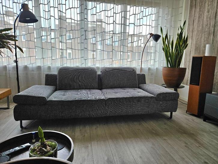 2 banken (en 4 stoelen), Huis en Inrichting, Banken | Bankstellen, Gebruikt, Driepersoons, 200 tot 250 cm, Minder dan 75 cm, Stof