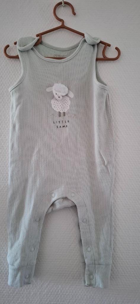 Primark boxpakje zonder mouwen – mintgroen, maat 68, Kinderen en Baby's, Babykleding | Maat 68, Zo goed als nieuw, Jongetje of Meisje