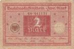 2 MARK Deutschland - 1920, Postzegels en Munten, Bankbiljetten | Europa | Niet-Eurobiljetten, Verzenden, Duitsland, Los biljet
