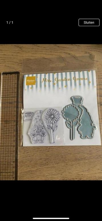 snijmal mrs. garden gnome van Marianne design CS1126 beschikbaar voor biedingen