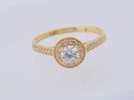Mooie 14 karaat Gouden Entourage Ring - Damesring edelstenen, Jw, Verzenden, Nieuw, 17 tot 18