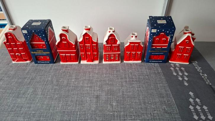 Set van Postcodeloterij huisjes, nummers 1 tot en met 8, Diversen, Kerst, Zo goed als nieuw, Ophalen of Verzenden