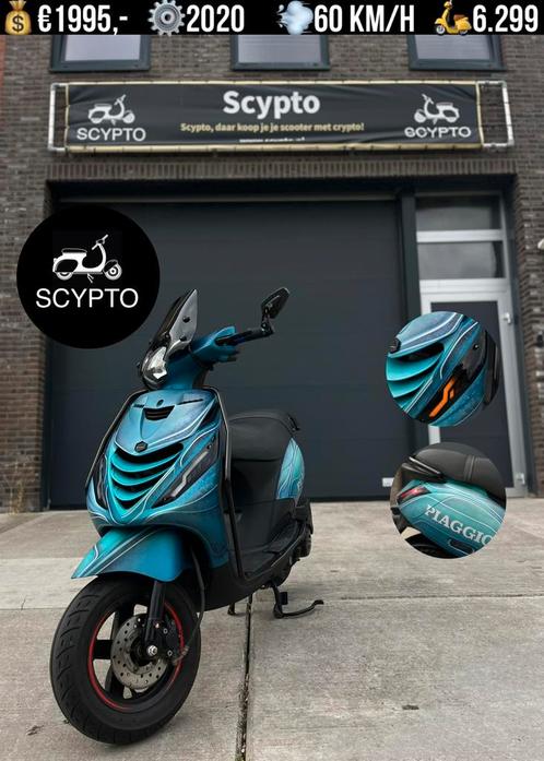 Piaggio Zip | Custom gespoten | 8.000 km | 60 km/h, Fietsen en Brommers, Scooters | Piaggio, Zo goed als nieuw, Zip, Maximaal 45 km/u