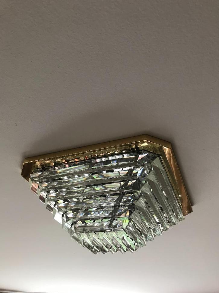 Novaresi pyramide plafondlamp lamp Regency Hollywood vintage, Huis en Inrichting, Lampen | Plafondlampen, Ophalen