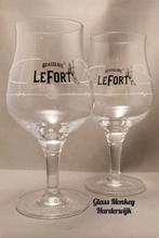 Brasserie LeFort bierglazen. 25cl, Ophalen of Verzenden, Zo goed als nieuw, Glas of Glazen, Overige merken