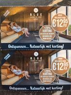 Korting blue wellness, Twee personen, Cadeaubon, Spa of Sauna