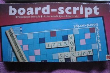 BOARD - SCRIPT BORDSPEL VAN JUMBO VOOR 2tot4 spelers 3.95eur beschikbaar voor biedingen