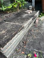 Gratis - Grindtegels 40x40 - Gebruikt, Tuin en Terras, Tegels en Klinkers, Gebruikt, Ophalen of Verzenden, 10 m² of meer, Beton